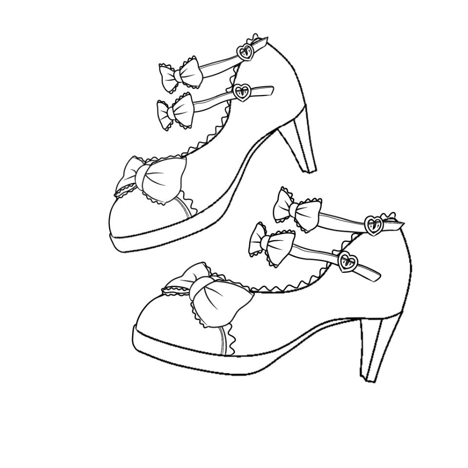 Gott Melody - Round-head Bowtie Leather Lolita Shoes - image 8