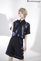 Summer Ouji Lolita Print Loose Shirt Outfit - image 2