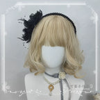 Floral Shaped Lolita KC, Pearls Accent Headdress - image 3