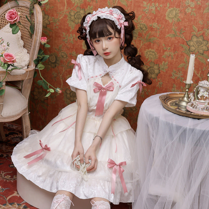 Kawaii Lolita OP Dress Short Sleeve - image 12