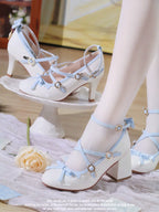 Lady Tea Party - Elegant Lolita Heel Shoes - Macaron Color - image 2