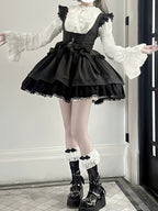 Gothic Lolita Shirt, Detachable Flared Sleeves - image 10