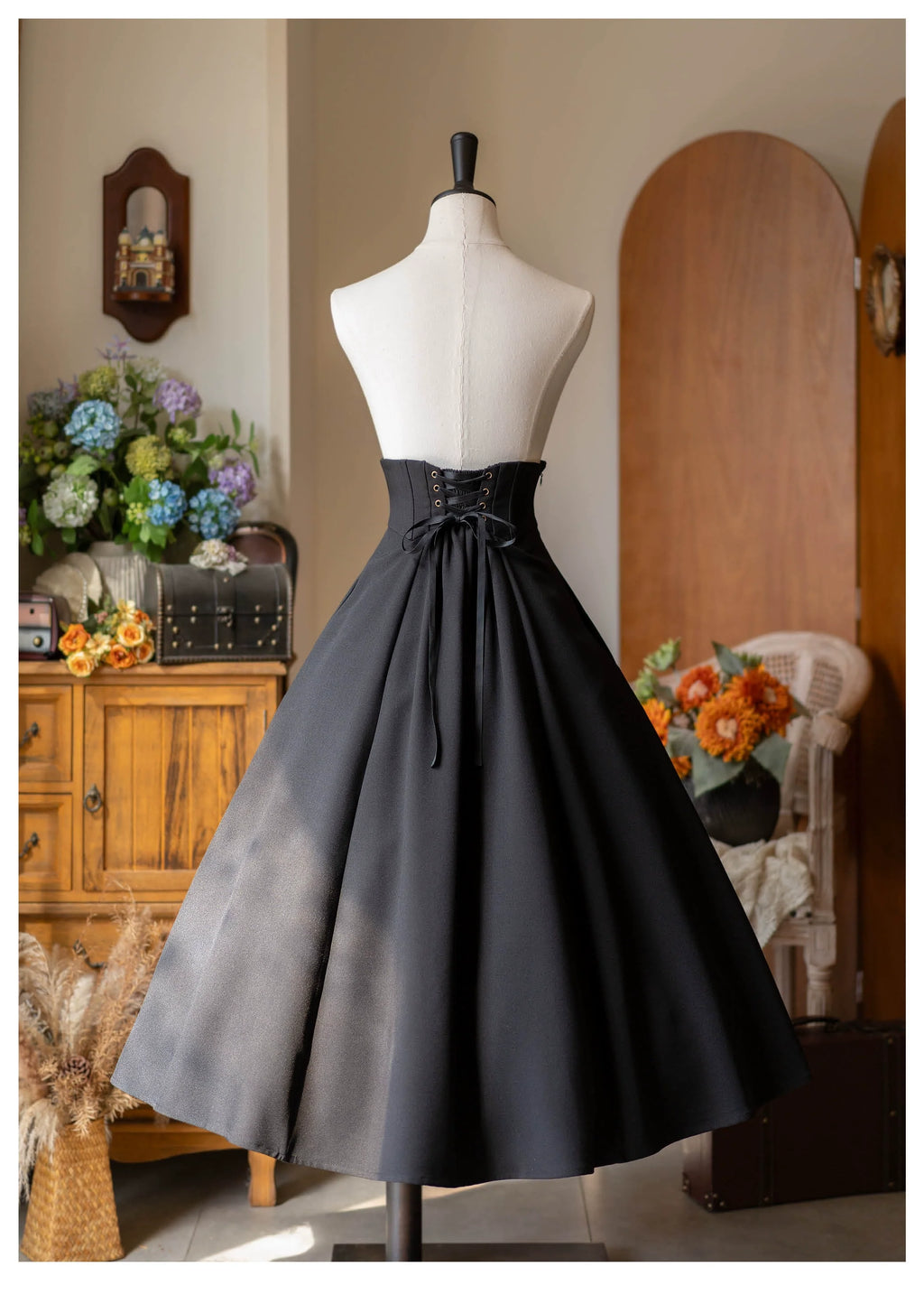 Forest Revelation - Classic Lolita Fishbone Long Skirt, Side Pockets - image 2