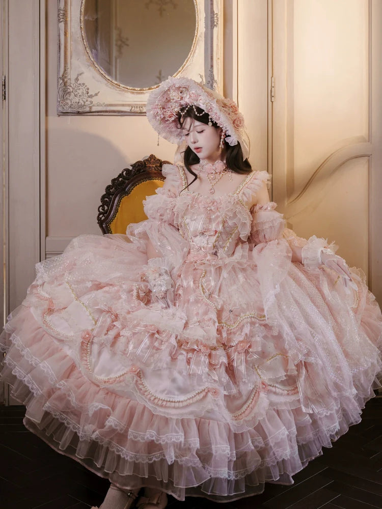 Runaway Princess Pink Wedding Lolita Dress, Plus Size Friendly - image 3