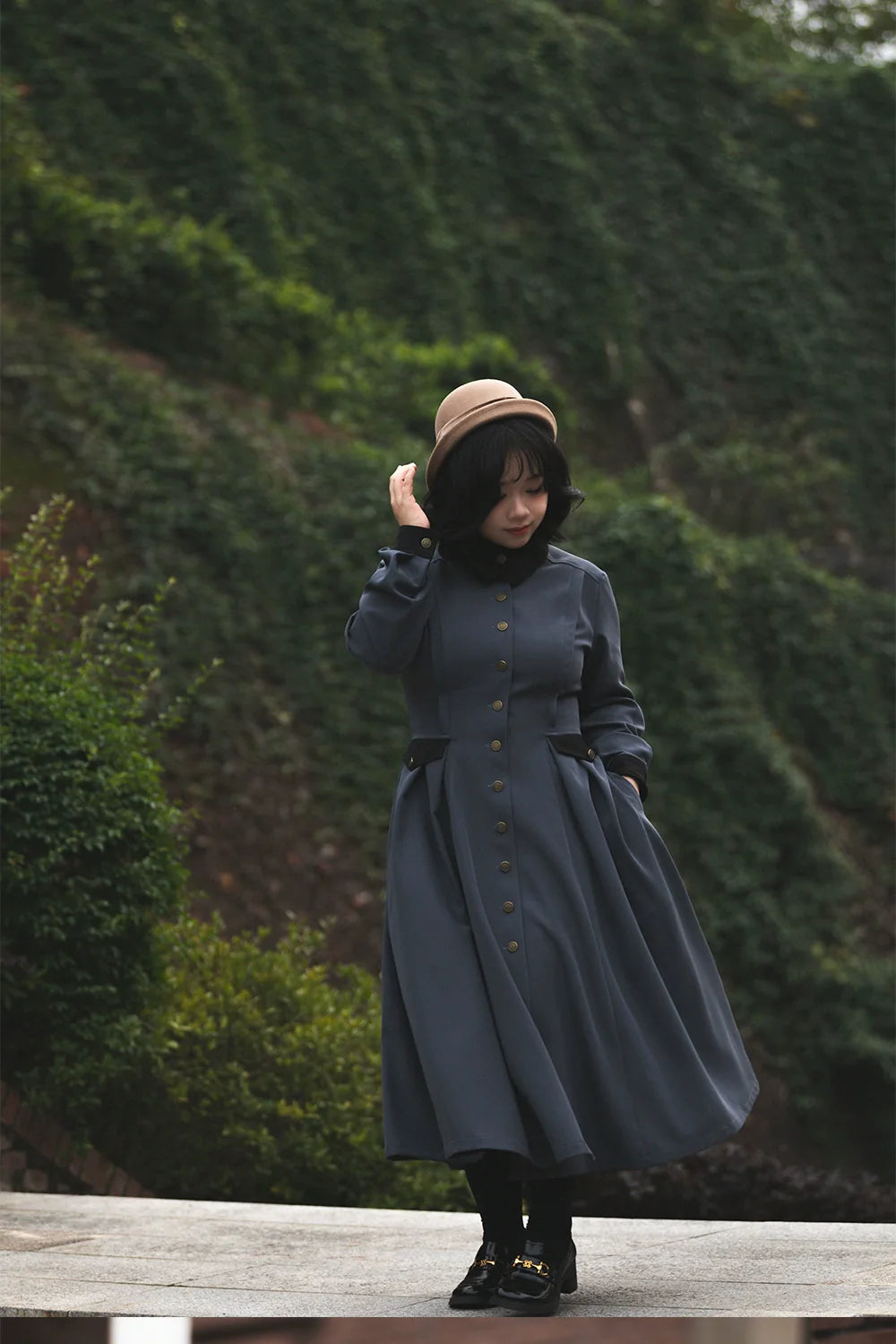 Classic Full Cardigan - Elegant Winter Lolita Coat Dress - image 14