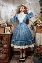 Vintage Elegant Velvet OP Dress - image 19
