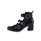Vintage Elegant Lolita Three-buckle Mary Janes Shining Shoes - image 5
