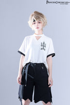 LueYingGuiTan - Embroidered White Ouji Lolita Shirt - image 2