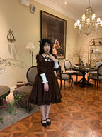 Annie's Gift - Elegant Velvet Lolita OP Dress - image 3