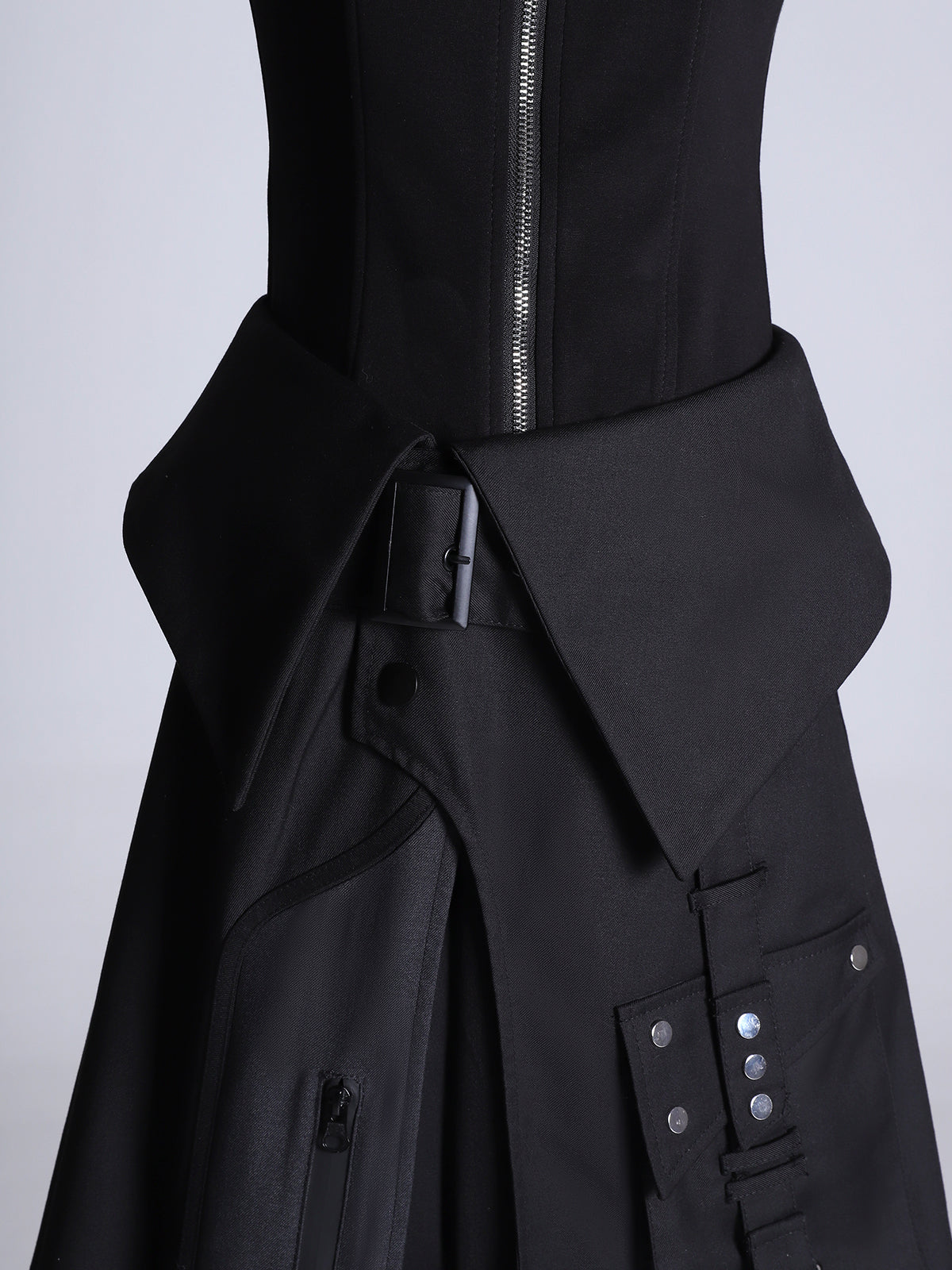 Nightblade Black Ouji Lolita Apron Pants Suit - image 14