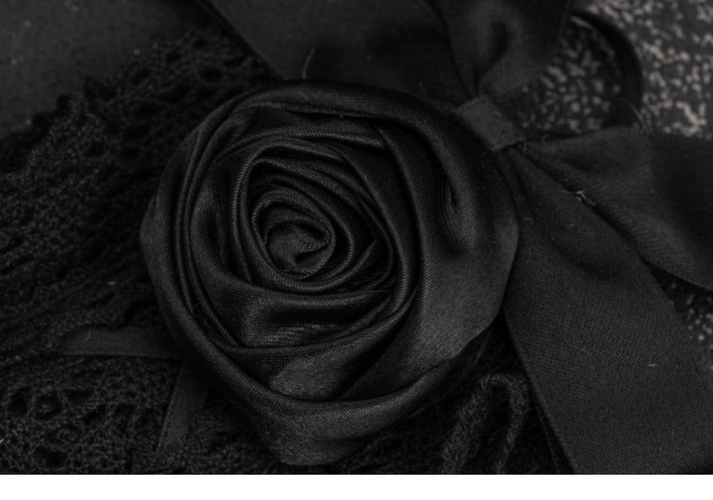 Gothic Handmade Black Rose Hairband - image 9