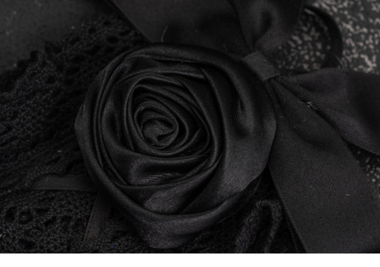 Gothic Handmade Black Rose Hairband - image 9
