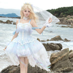 MermaidTears - Wedding Lolita JSK Dress, Ocean Theme - image 4