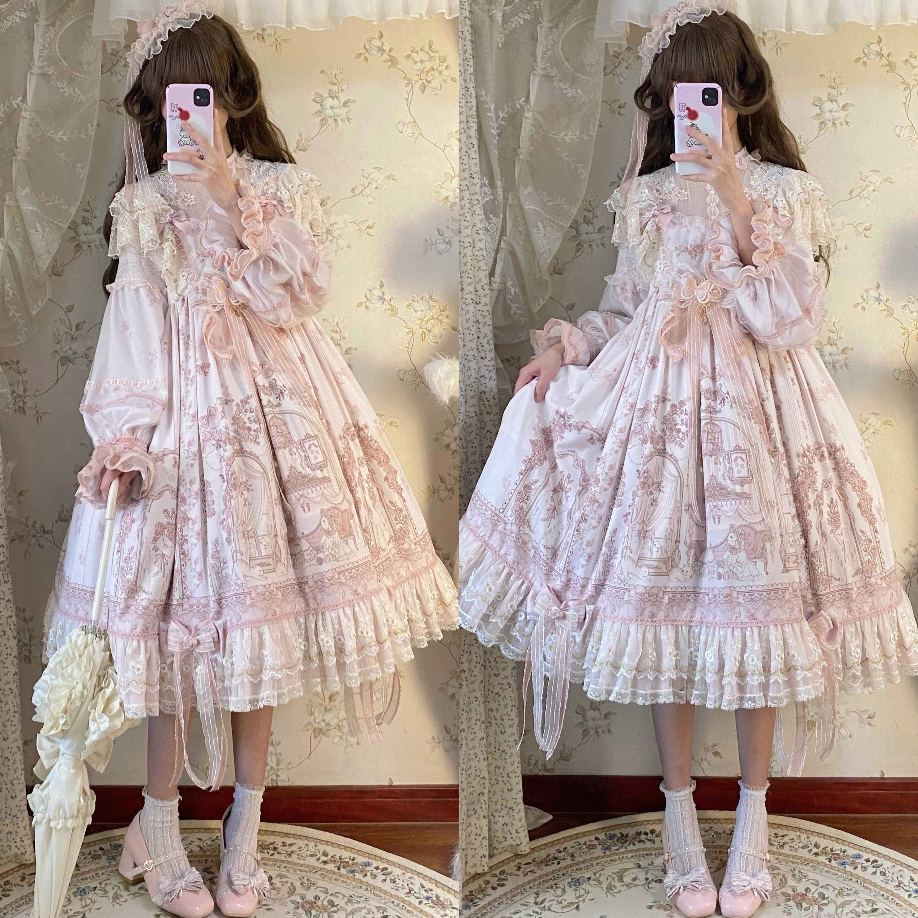 Sunset Realm Lolita Bride Gorgeous OP FS - image 33