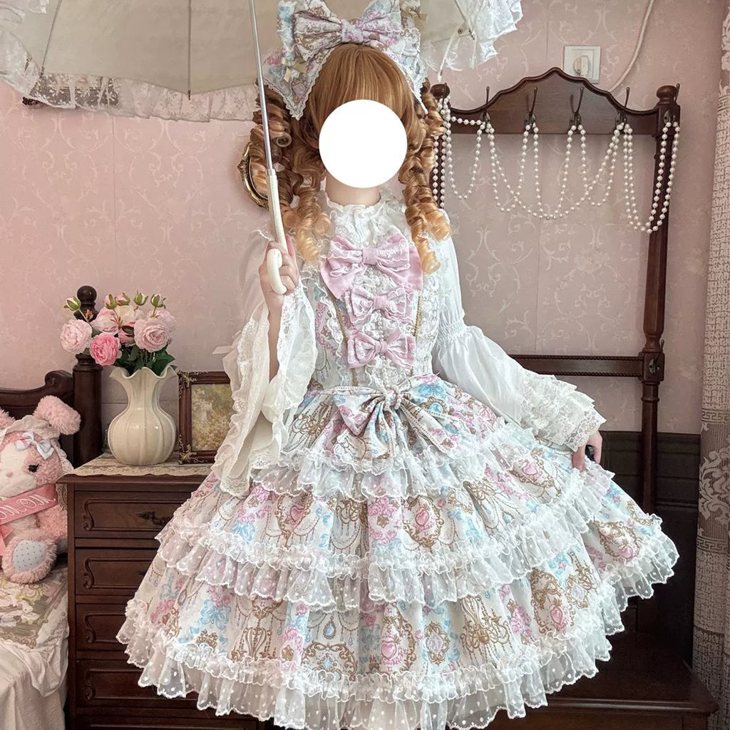 Candelabra Ode - Doll-like Sweet Lolita JSK Dress, Side Zipper - image 15