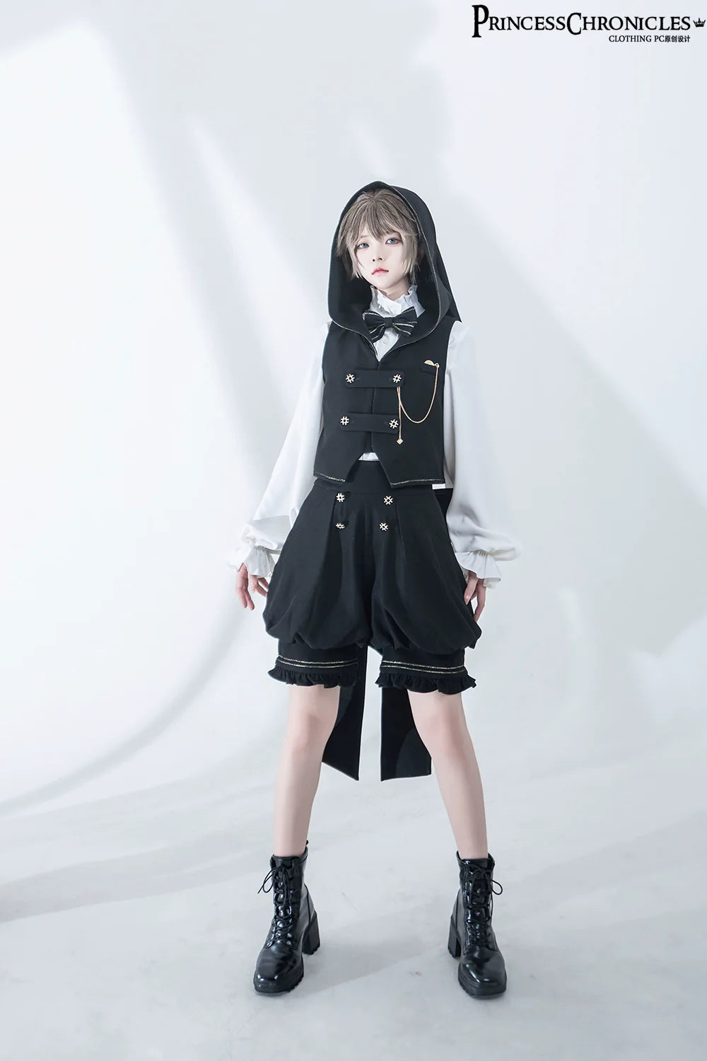 Desperate Bunny - Ouji Lolita Vest Shorts Set - image 25