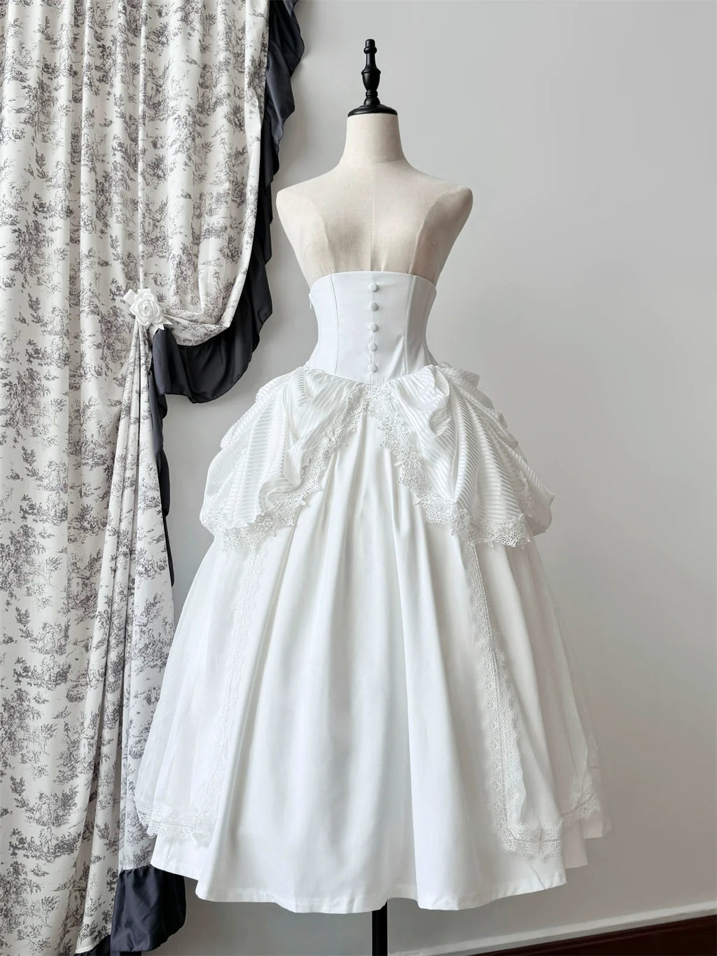 Dreaming Gothic Lolita Fishbone Long Skirt - image 5