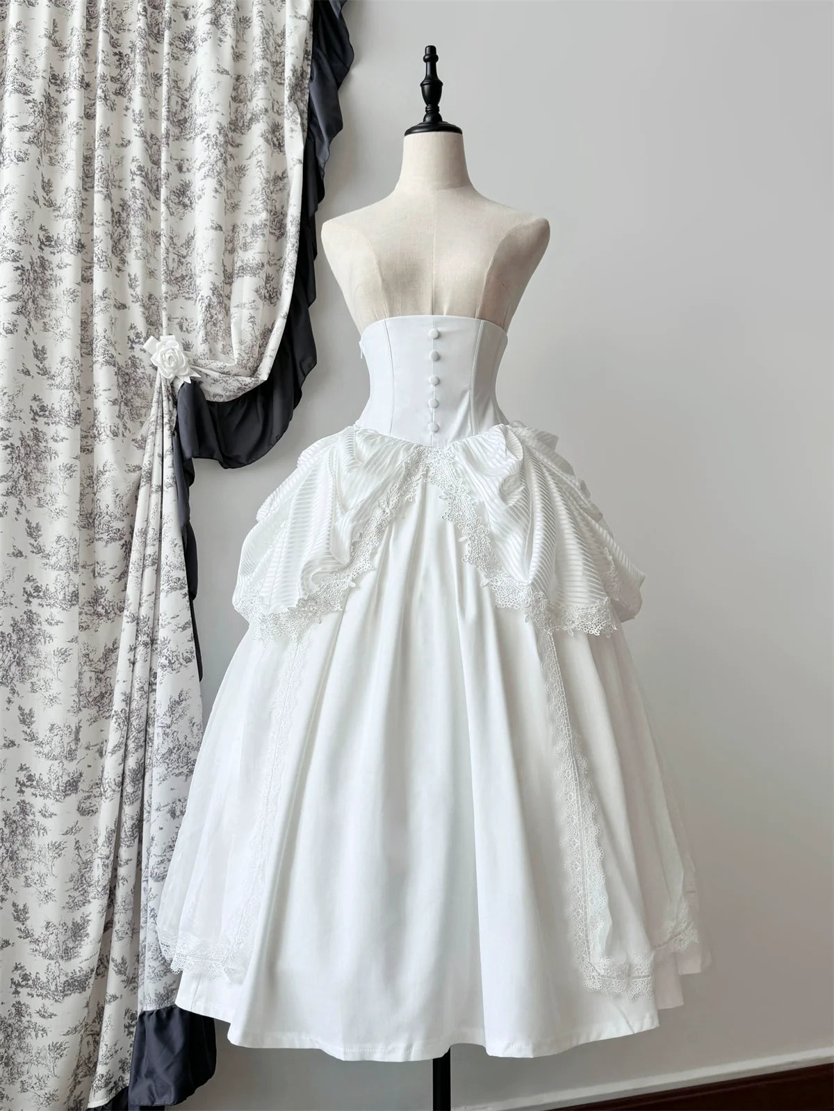 Dreaming Gothic Lolita Fishbone Long Skirt - image 5