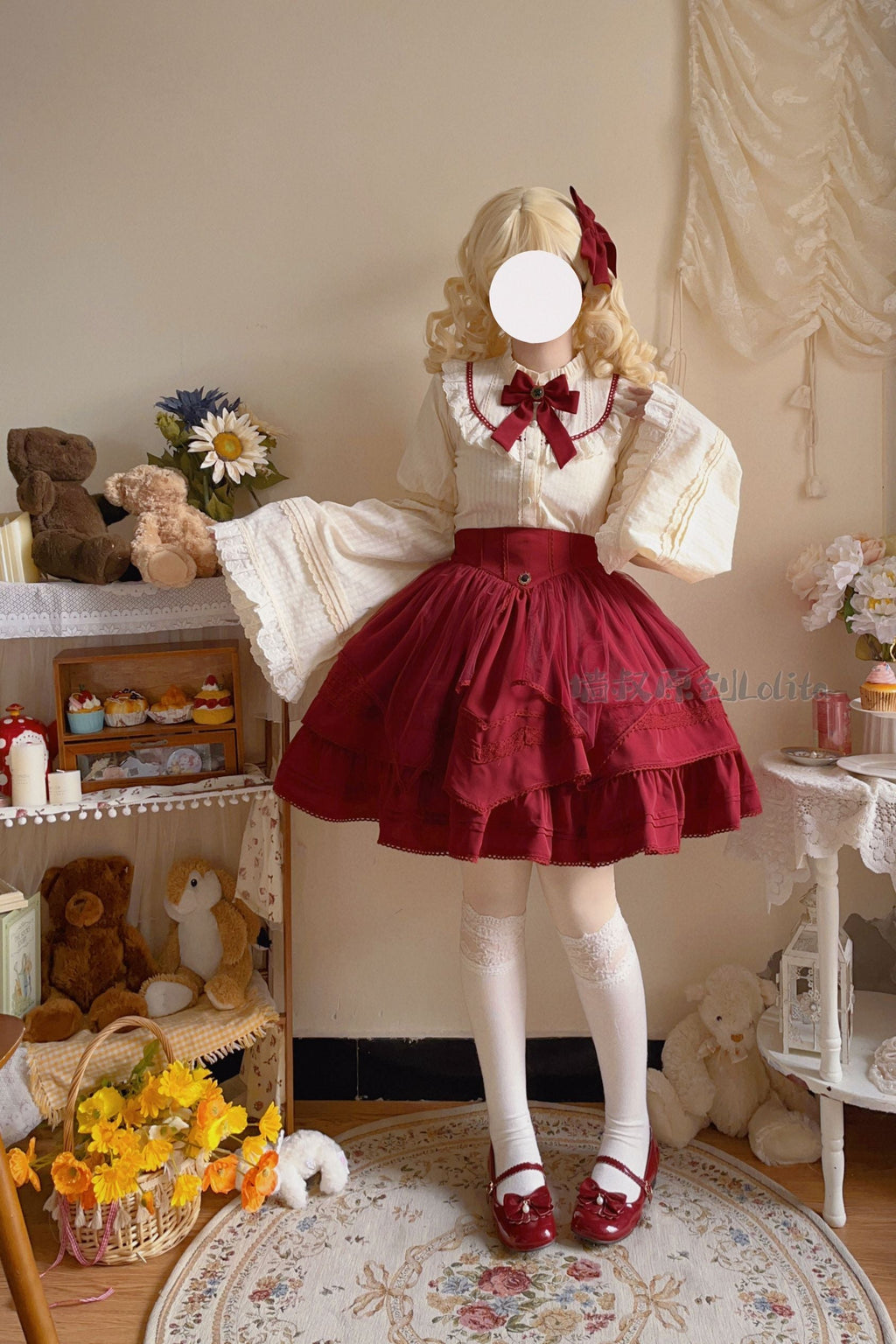 Worthy Girl - Lolita Bow Clip and Black Top Hat - image 16