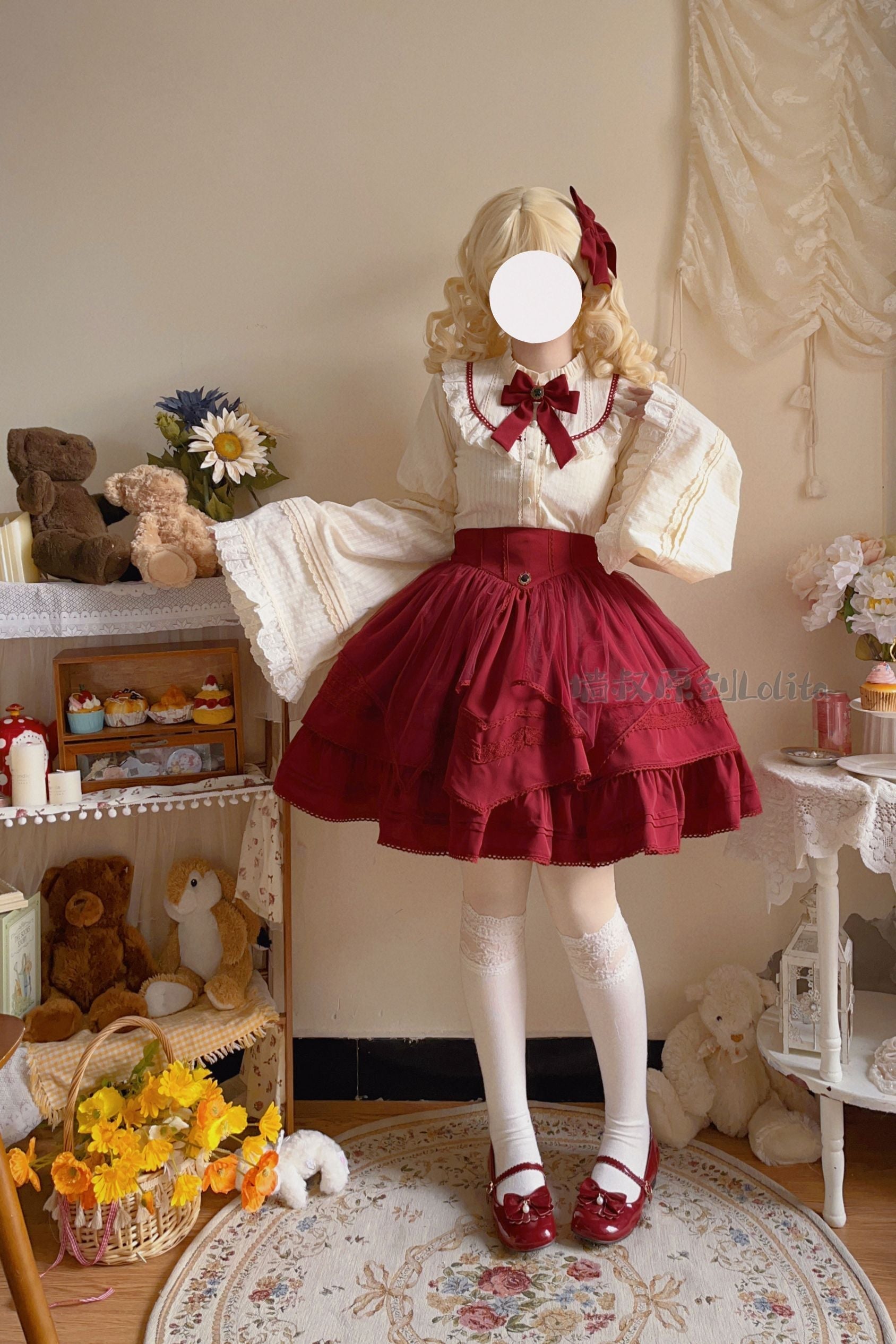 Worthy Girl - Lolita Bow Clip and Black Top Hat - image 16