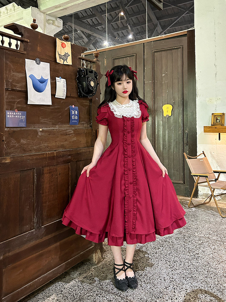 Long Version Elegant and Vintage Lolita OP and Accessories - image 11