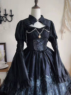 Silent Night Church Gothic Lolita JSK Dress, Church Print - image 9