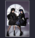 Night Traveler - Classic Gothic Lolita Dress with Stained Glass Window Print - image 1