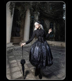 Bone-Eroded Butterfly - Gothic Lolita JSK & SK Set - image 34