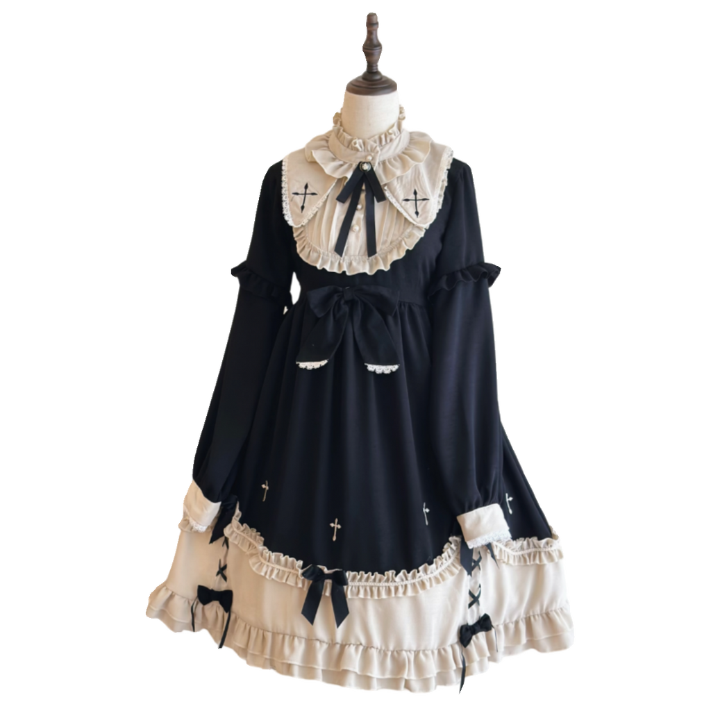 Plus Size Lolita Winter OP Dress, Long Sleeve - image 13