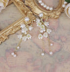 Lily Miss - Elegant Lolita Pearl Necklace and Earrings Set - image 12