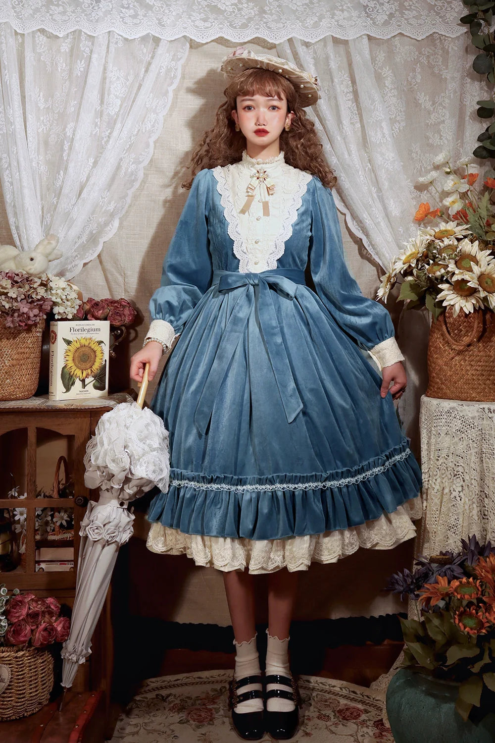 Vintage Elegant Velvet OP Dress - image 18
