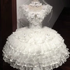 Feather's Ballad Wedding Lolita Tiered JSK Dress - image 16