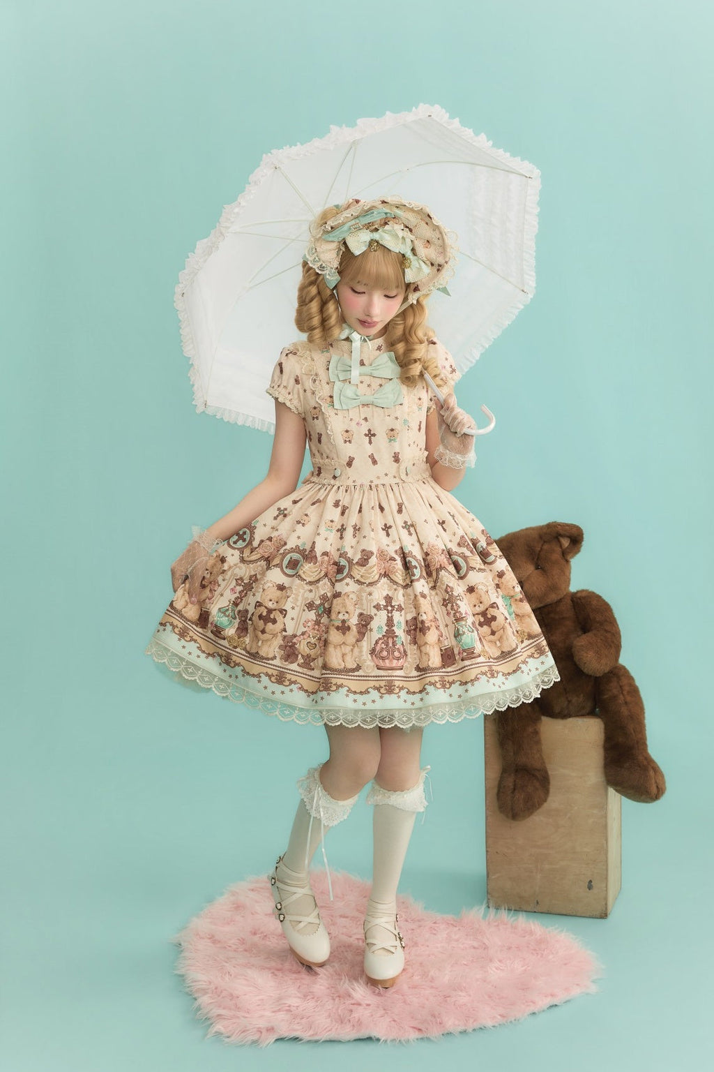 Cross Bear Sweet Vintage Original Lolita JSK and OP Dress Series and Accessories - image 9