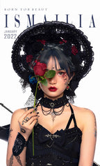 Ismailia - Gothic Lolita JSK Dress, Lace & Rose and Accessories - image 19