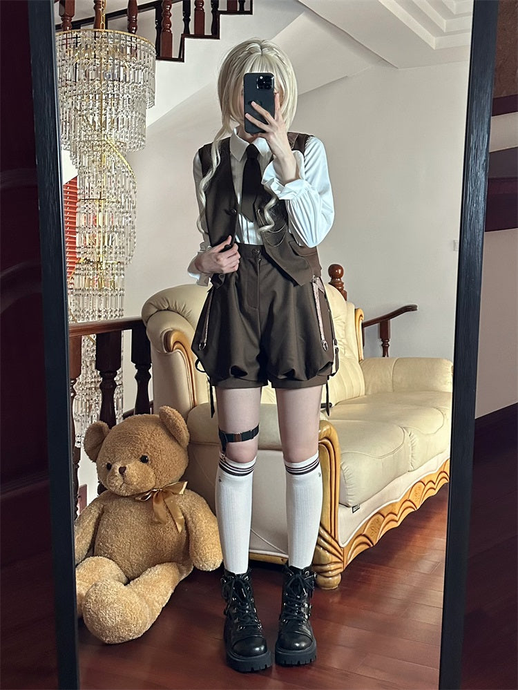 Detective Rabbit Kiri - Ouji Lolita Outfits, Backpack Pants - image 22