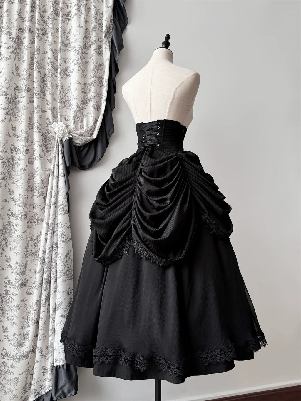 Dreaming Gothic Lolita Fishbone Long Skirt - image 4