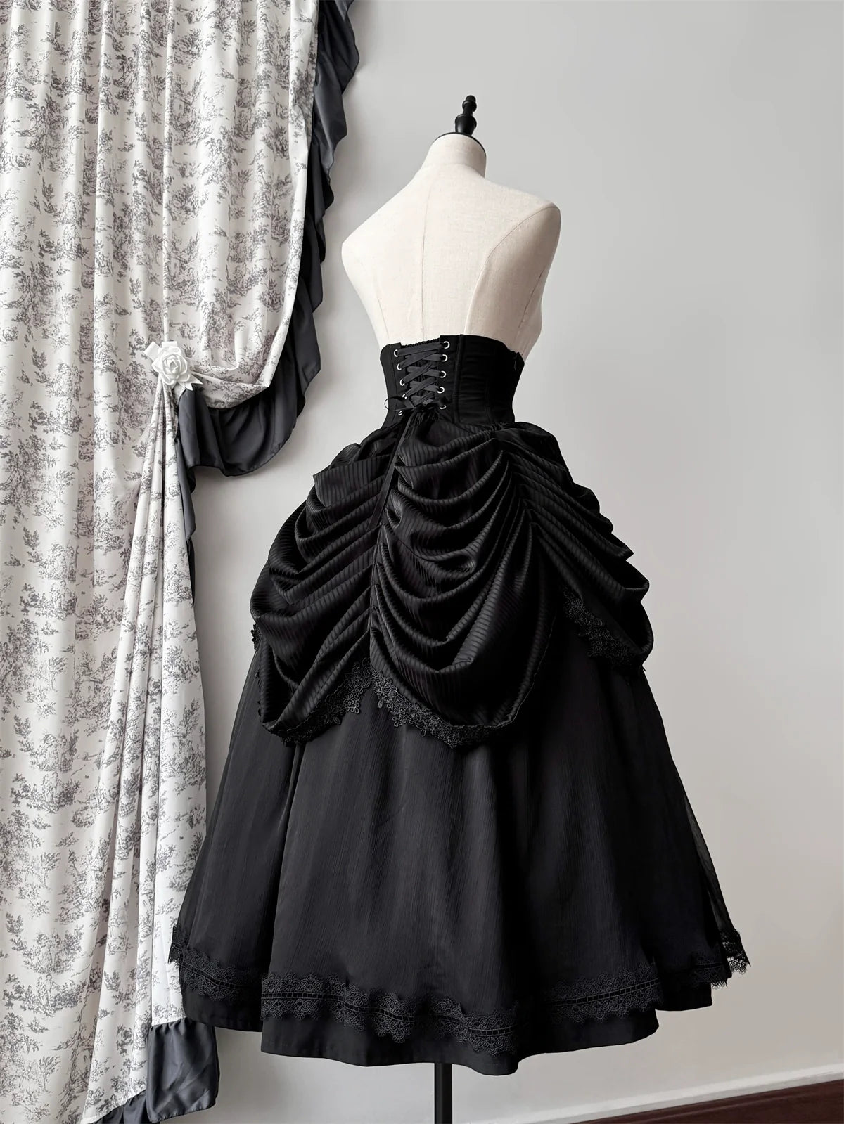 Dreaming Gothic Lolita Fishbone Long Skirt - image 4