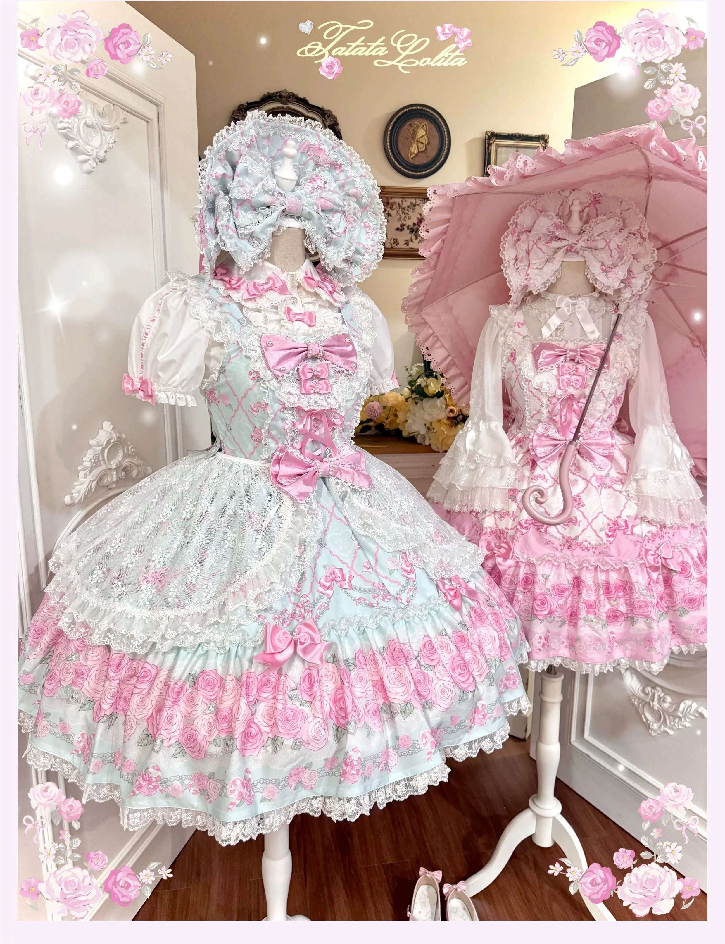 Summer 2026 - Floral Ribbon Bow Old School Lolita JSK - image 1