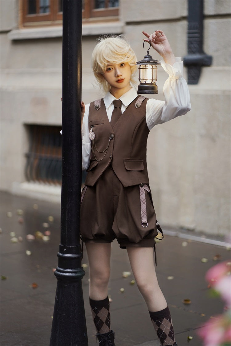 Detective Rabbit Kiri - Ouji Lolita Outfits, Backpack Pants - image 8