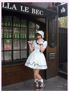 Mint Prescription - Old School Lolita Striped OP Dress, Electrocardiogram Trace and Accessories - image 4