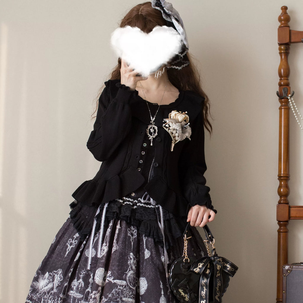 Hot Chocolate - Ruffled Lolita Cardigan - image 10