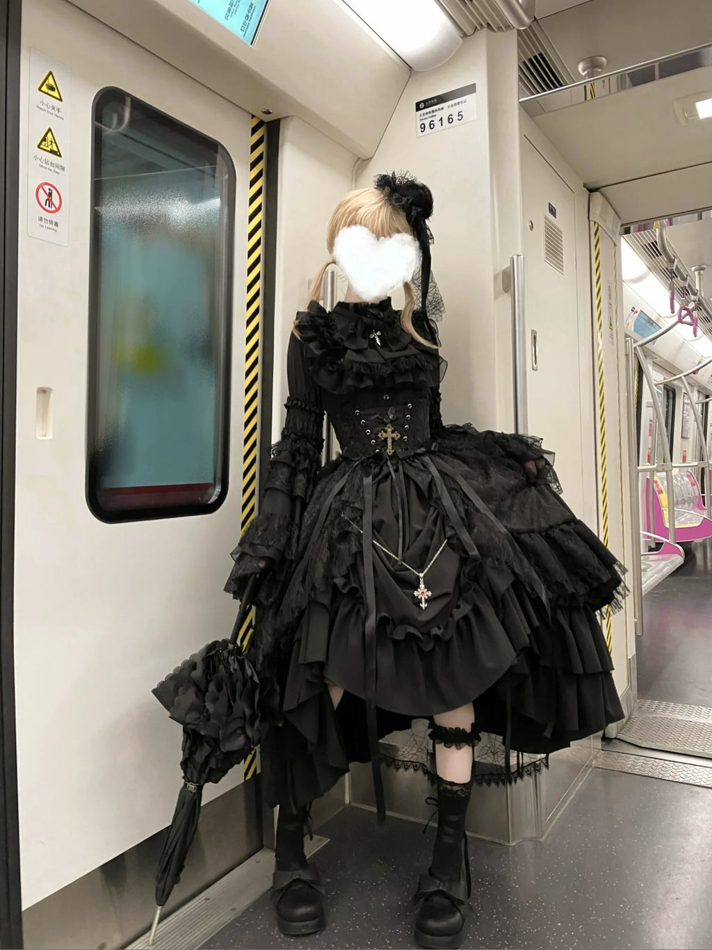 Eternal Taboo - Gothic Lolita Dress with Princess Sleeve Shirt - image 8