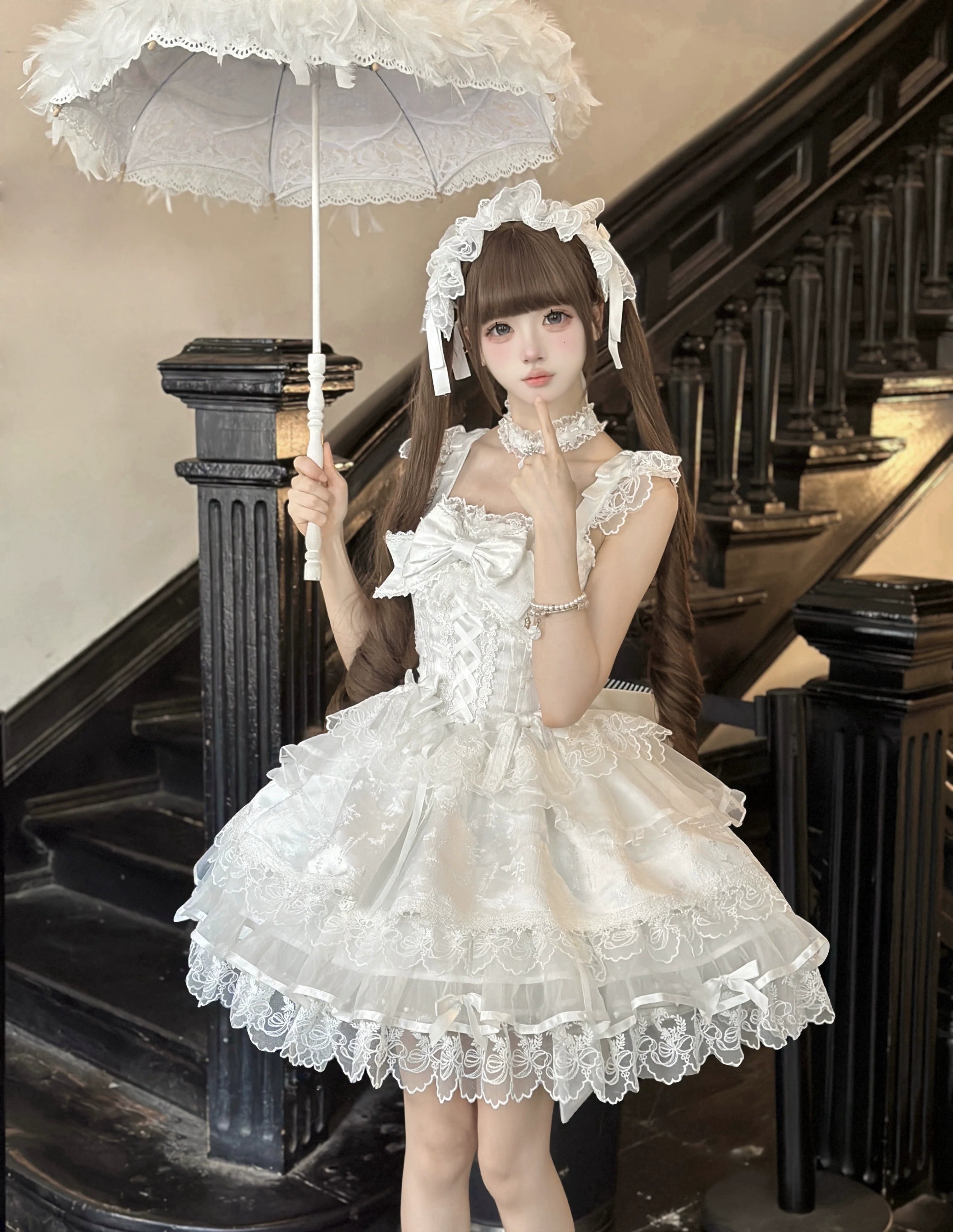 Fleeting Isle - Sweet Lolita Ballet Style JSK Dress - image 21
