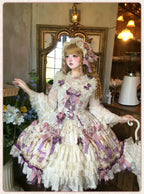 Antique Gem Fragrance - Classic Lolita OP and JSK Dress Sets - image 13