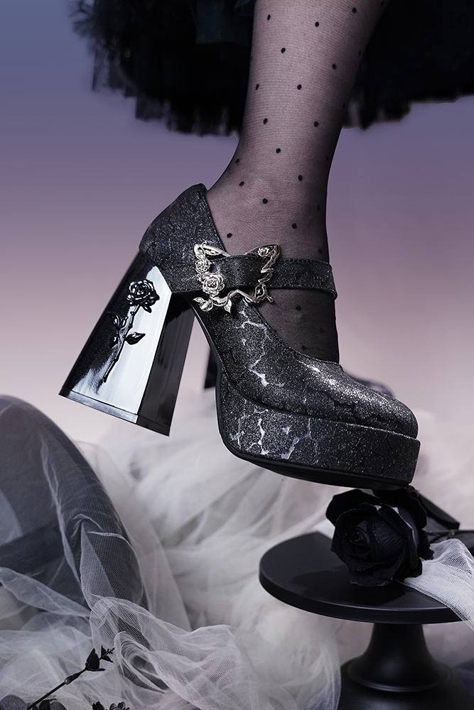 The cycle of all things - Lolita High Platform Shoes with Elegant Butterfly Buckle - image 8