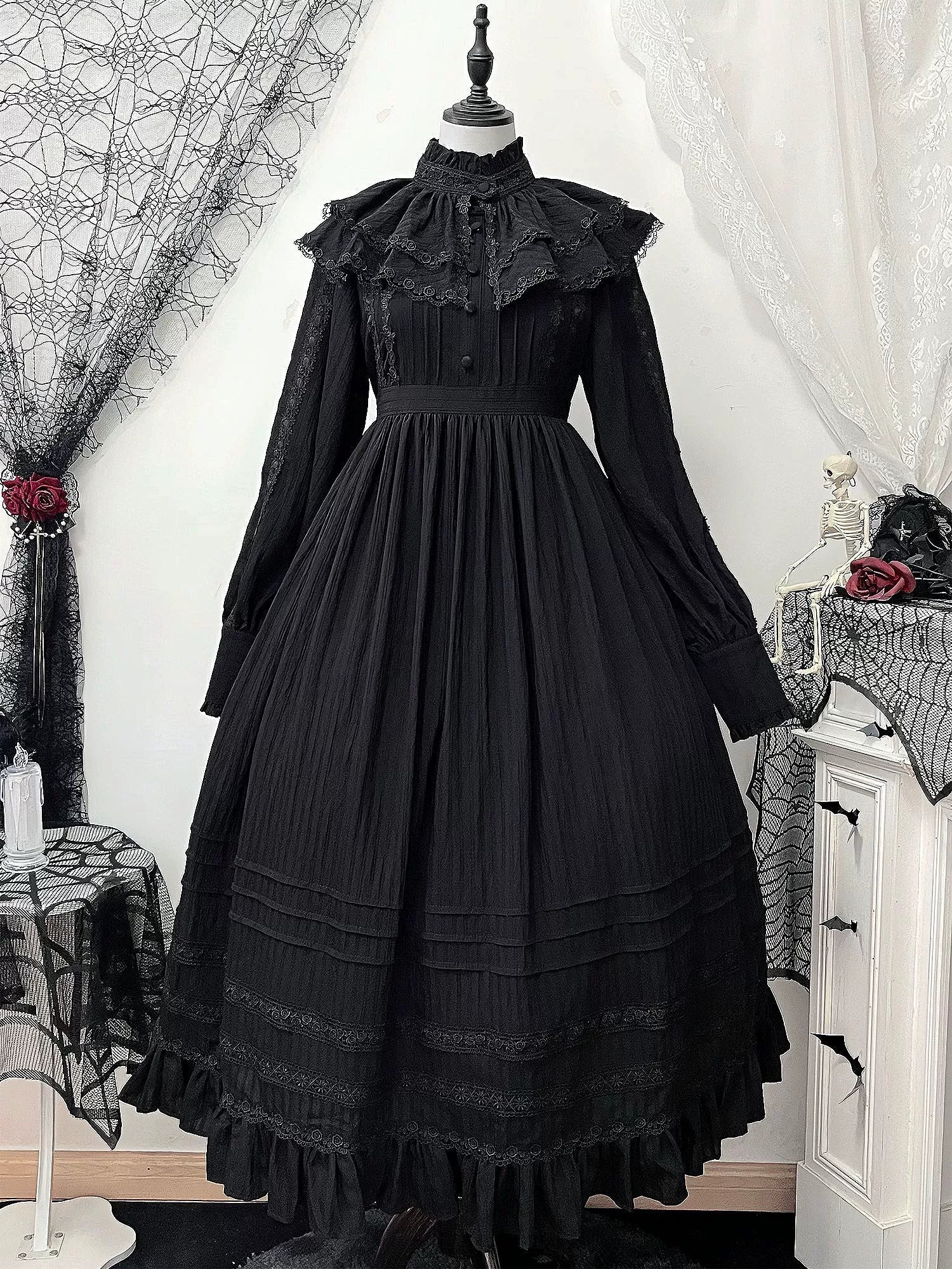 A Quiet Place - Nun Style Gothic Lolita OP Dress - image 16