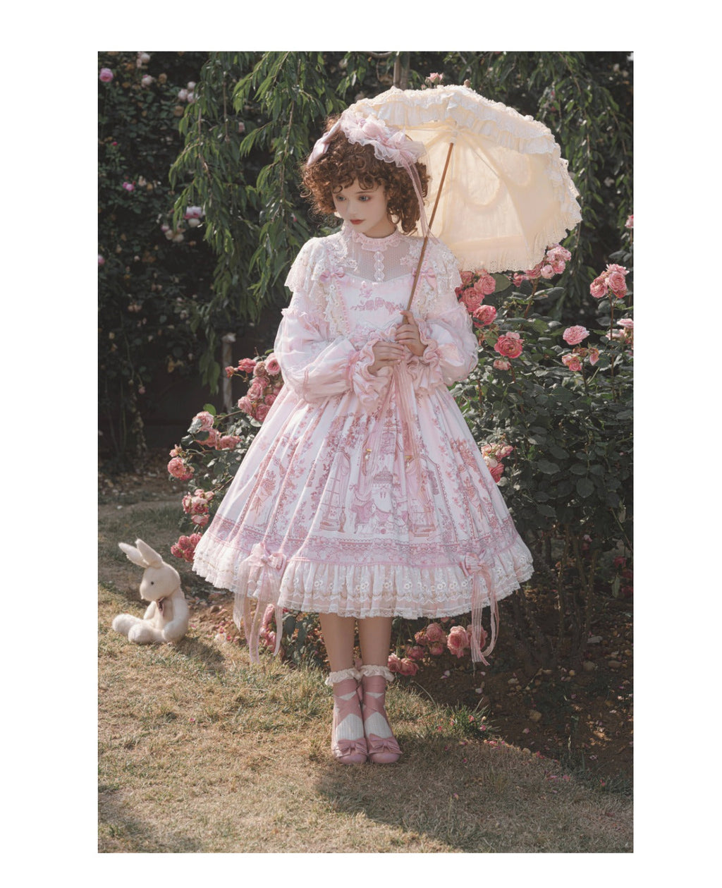 Sunset Realm Lolita Bride Gorgeous OP FS - image 27