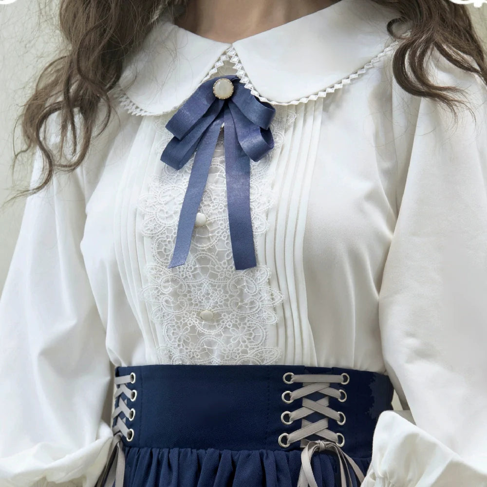 Countess's Autumn Travel - Vintage Lolita Shirt and Skirt - image 14