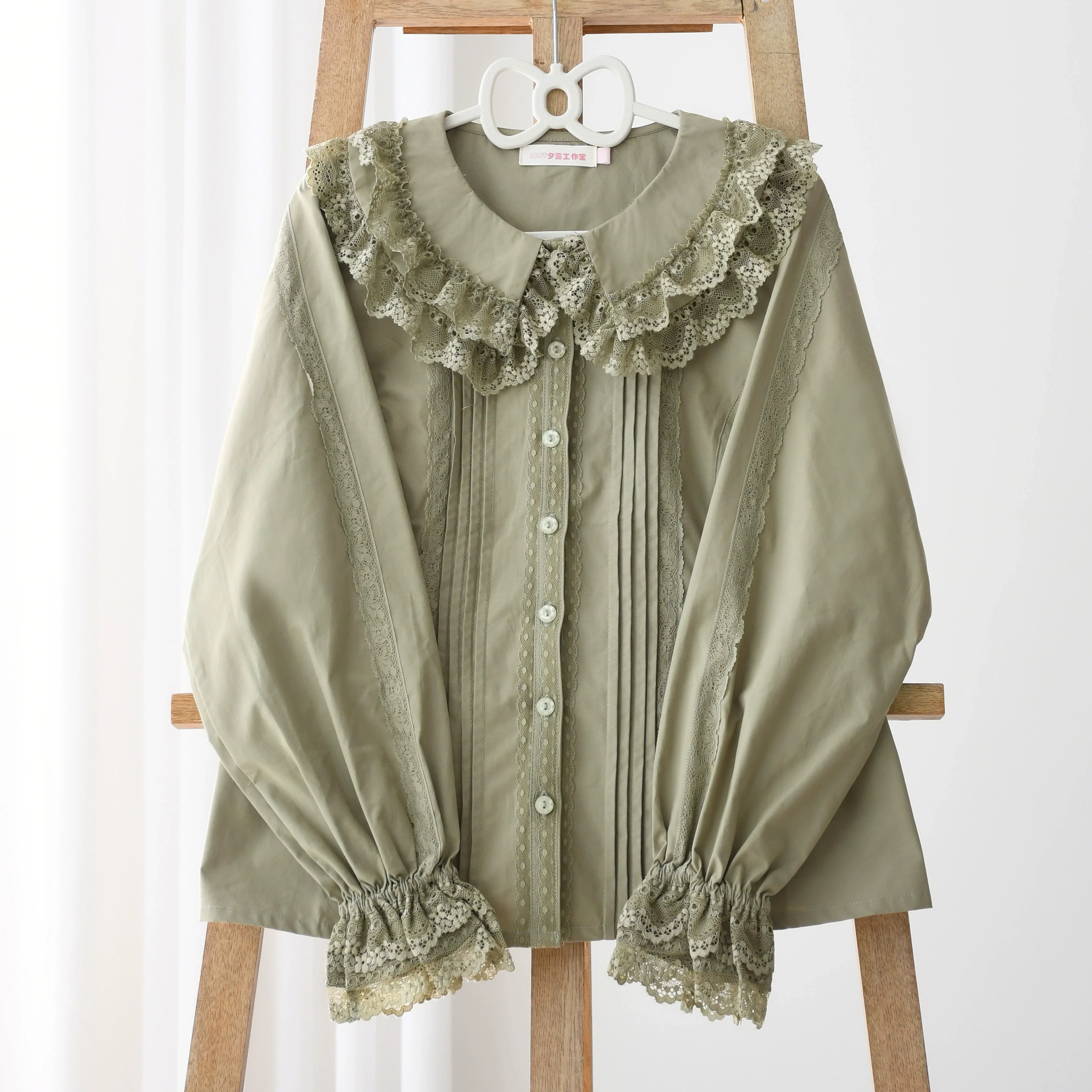 Hyde Garden - Daily Lolita Shirt Cotton Blouse Long Sleeves - image 8