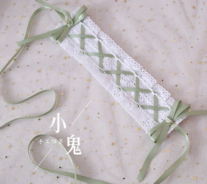 Japanese Style Sweet Lolita Lace Headband Multicolors - image 11